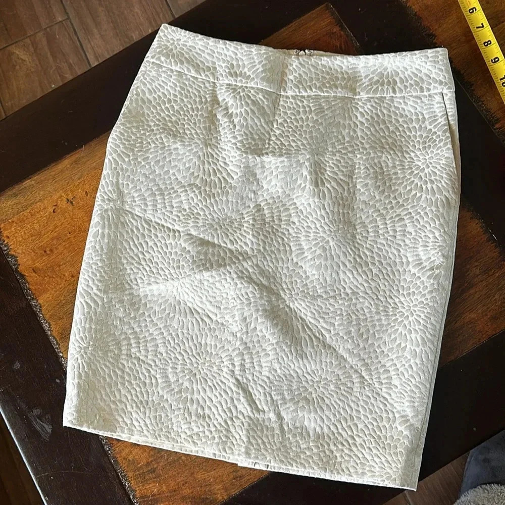 Ann Taylor Loft embossed skirt size 6 EUC